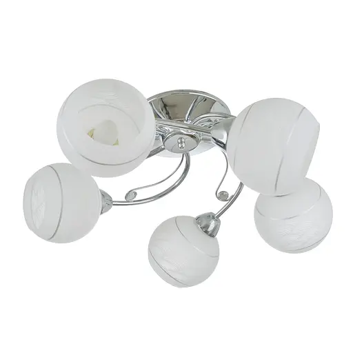 Люстра стельова Brille в спальню E27 60W CH (LK-691C/5)