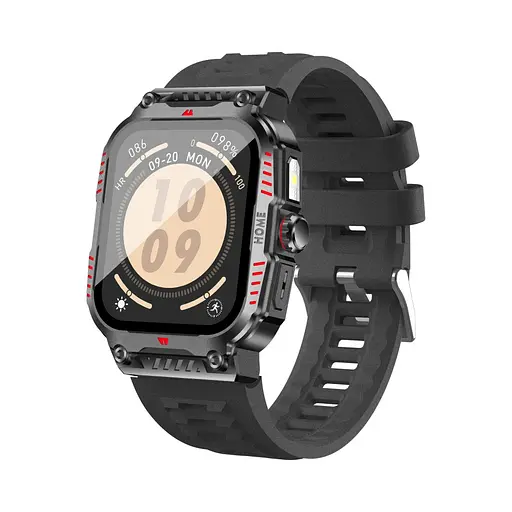 Смарт-часы W&O X7 Plus 44mm 300 mAh IP67 черный - фото 1