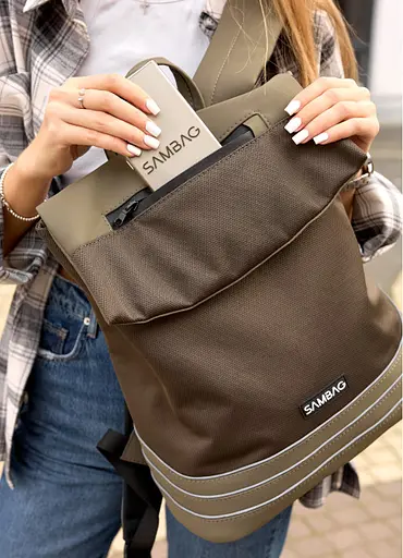 Жіночий рюкзак Sambag 37х31х14 см 000305475 - фото 6
