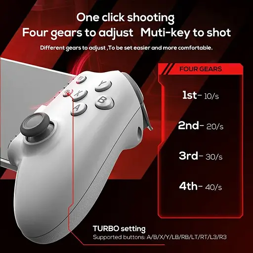 Джойстик макросный тригер для планшета Memo S3 шириною до 276 мм ігровий контролер тригер White (18530) - фото 6