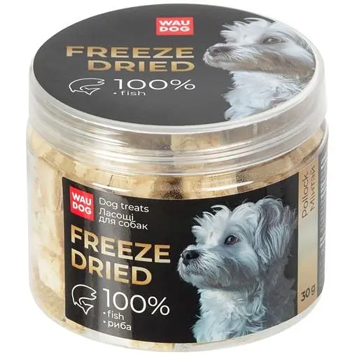 Лакомство для собак Waudog Treats Freeze dried Минтай 30 г - фото 1