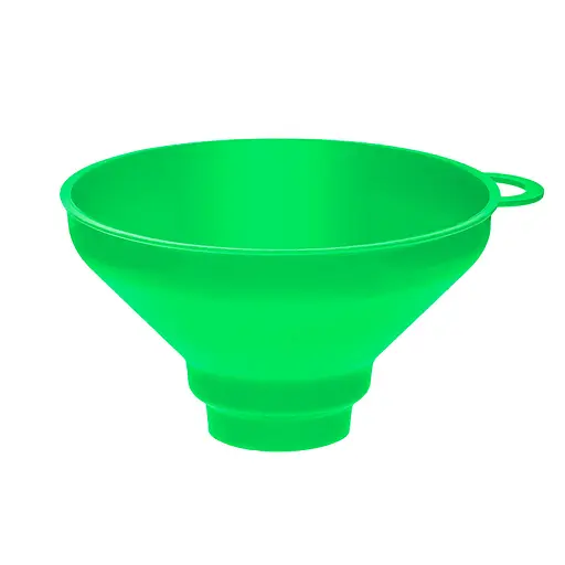 Воронка (лейка) Ø 15,5 см пластиковая с широким горлом на банку, Kitchette Зеленый 86410 - фото 6