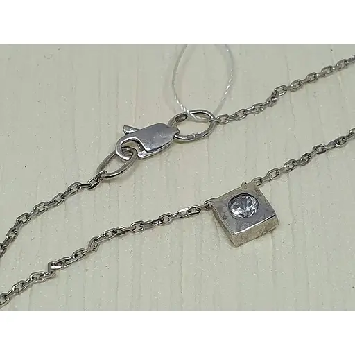 Срібне кольє Імперія золота з фіанітами. ПК217С 38 - фото 3