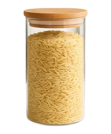 Банка для крупа прозрачная стеклянная с крышкой 750 мл