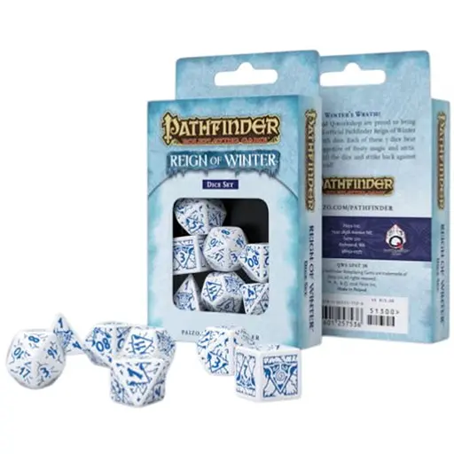Набор кубиков Pathfinder Reign of Winter Dice Set , 7 шт. (SPAT11) - фото 1