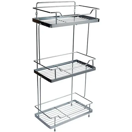 Полиця для ванної кімнати Kroner KRM Rizze - ACC330-3 CV022916, Хром - фото 1