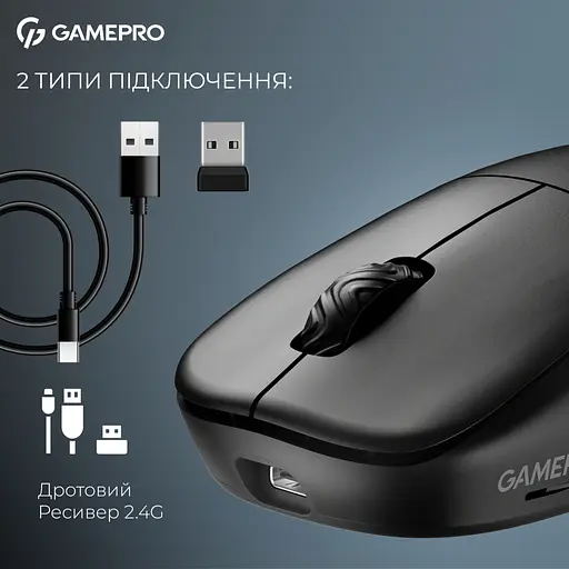 Мышка GamePro Asgard Loki Wireless/USB Black (GM022B) - фото 7
