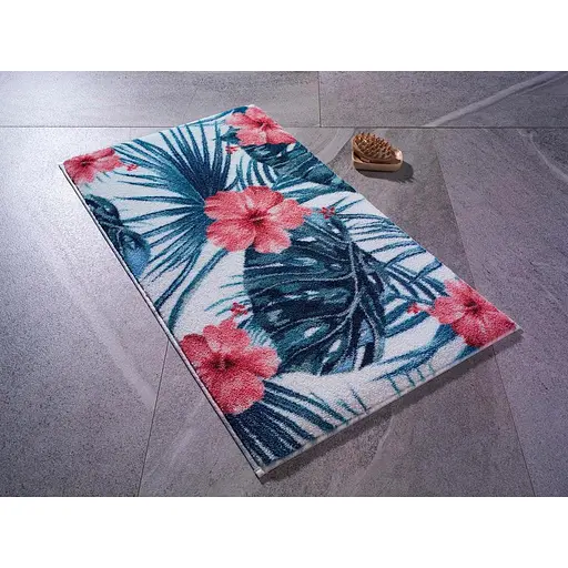 Килимок для ванної Confetti Hibiscus Mercan 80 x 140
