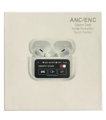 Наушники GRAND Блютуз AirPods A9 Pro Touch Screen ANC/ENC Белые - фото 3