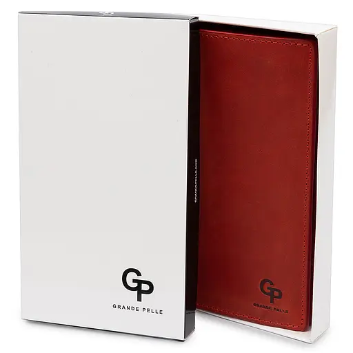 Женское кожаное портмоне Grande Pelle 10х19.5х1.5 см acs0018771 - фото 5