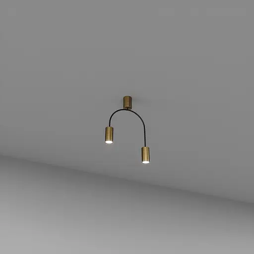 Стельовий світильник SV0055-2 BK+GD - фото 1