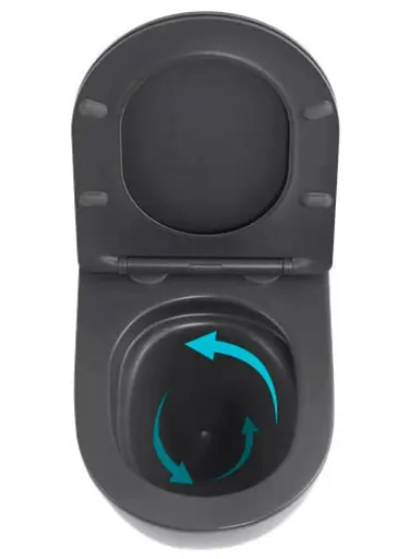 Унитаз подвесной Qtap Robin Ultra Quiet, с сиденьем Slim Duroplast/Soft-close/Quick relase QT13332381АSAN - фото 5