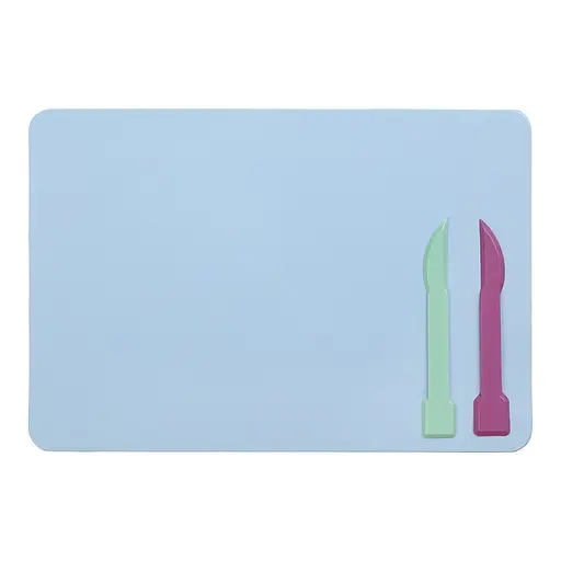 Дощечка для пластиліну, 2 стека, блакитна