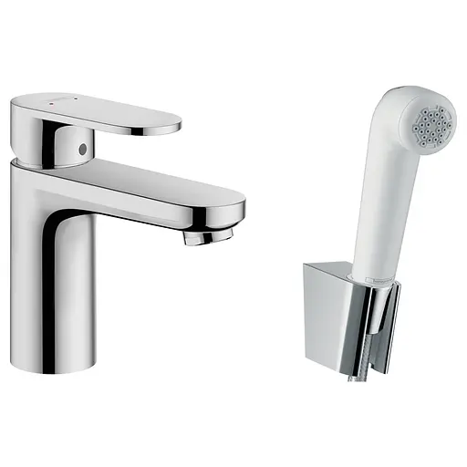 Смеситель с гигиенической лейкой Hansgrohe Focus Vernis Blend 71215000, Хром - фото 1