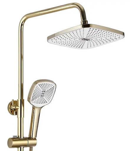 Душова система Rea Argus gold з виливом REA-P7840, Золотий - фото 4