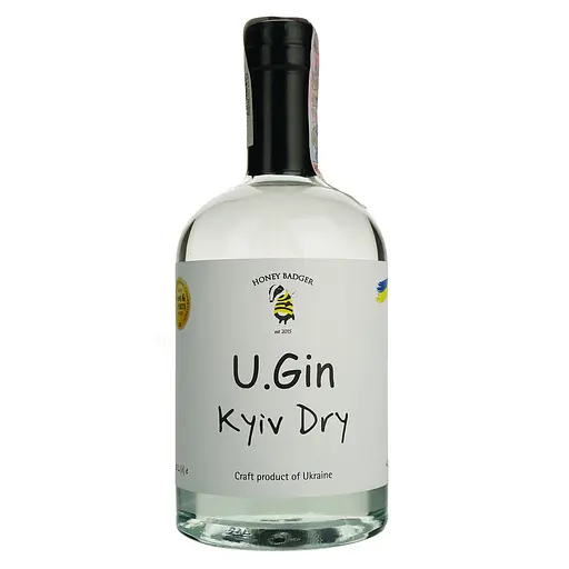 Джин Хані Баджер U.Gin Kyiv Dry 42% 0.5 л - фото 2