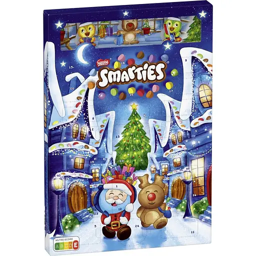 Новогодний подарочный набор кондитерских изделий Smarties Рождественский календарь 193.9 г