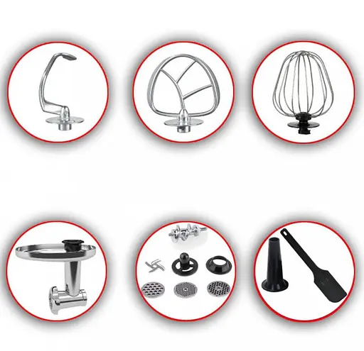 Кухонная машина DMS 3 в 1 1900 W Red - фото 7