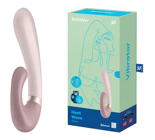 Вібратор-кролик Satisfyer Heat Wave 14х3.5 см рожевий - фото 3