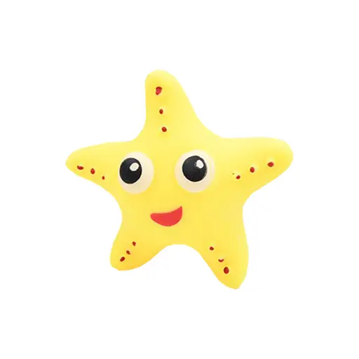 Дитяча іграшка тянучка-антистрес "Морська зірка" MS 4045, 10 см Жовтий