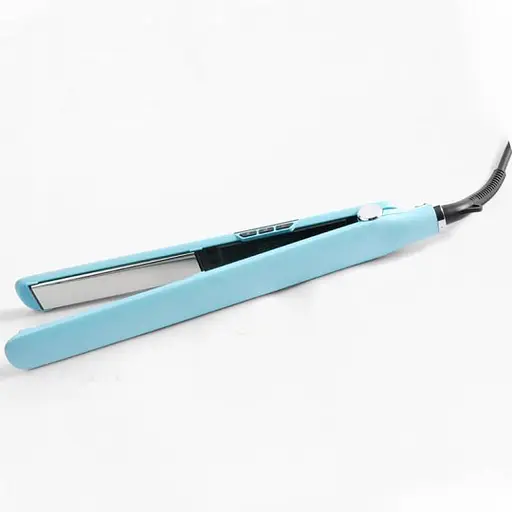 Випрямляч щипці DSP 10210 + масло для волосся з керамічним покриттям 50 Вт Блакитний - фото 2