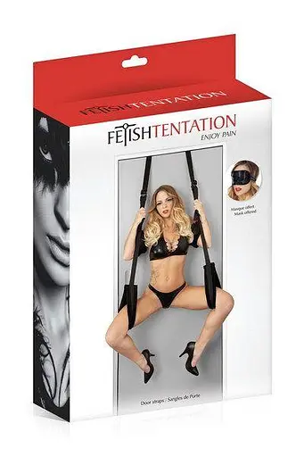 Секс-качели на дверь Fetish Tentation Door Straps с маской на глаза - фото 3