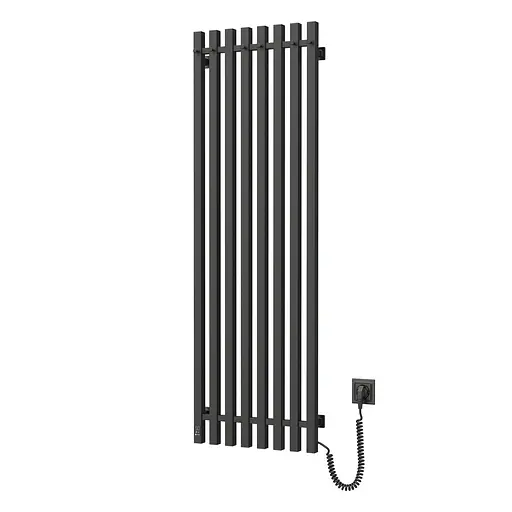 Електрична рушникосушка Navin Levante 450x1400 Sensor права, чорний муар 10-012033-4860, Чорний матовий, Праве, Електронний - фото 3