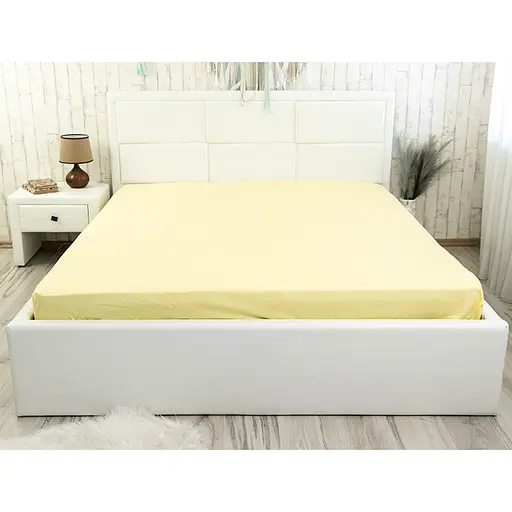 Простынь Руно на резинке Yellow бязь 90х200 см (503.114У_Yellow) - фото 1