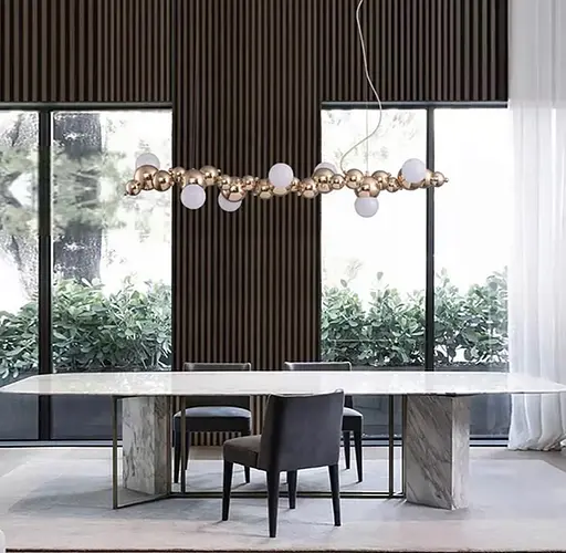 Bubble в золотом каркасе Line.F Длина 100 см - фото 7