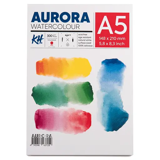 Альбом для акварели Watercolour 300г/м2 12 л HP мелкое зерно Aurora - фото 2