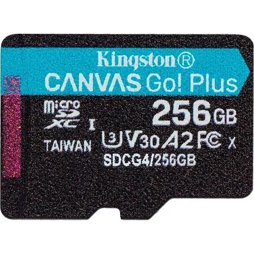 Карта пам'яті Kingston microSD 256GB C10 UHS-I U3 A2 V30 R200/W160MB/s - фото 1