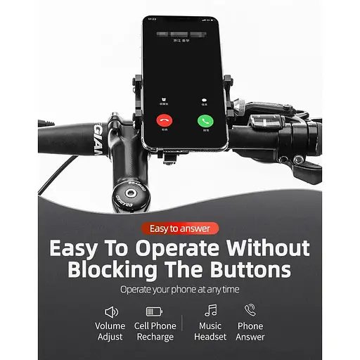 Велодержатель для телефона RockBros универсальный крепление на руль алюминиевый - фото 6
