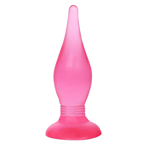 Анальна пробка Baile Butt Plug 13.8 см (рожевий)