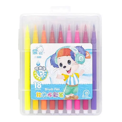 Дитячий набір фломастерів Bambi 215-18(Blue) 18 кольорів - фото 1