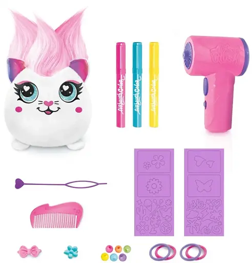 Набір Diy Airbrush Plush - Hair'iffic "Зроби зачіску -  Серденько" з іграшковим аерографом (AIR040/2) - фото 4