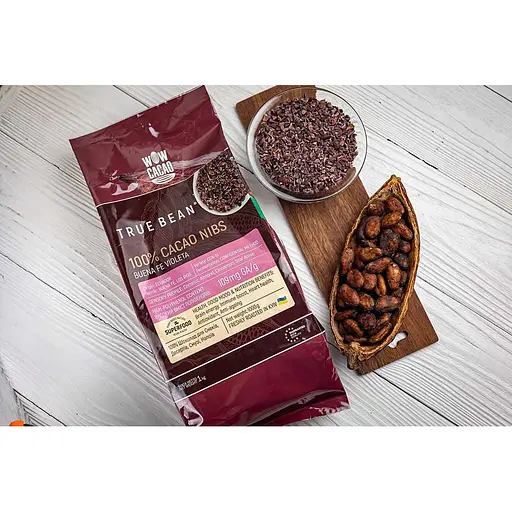 Нібси Ecuador Buena Fe Violeta дроблені какао-боби 1 кг - фото 3