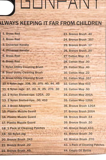 Набір для чищення зброї Vector Optics 62 предмета універсальний - фото 5