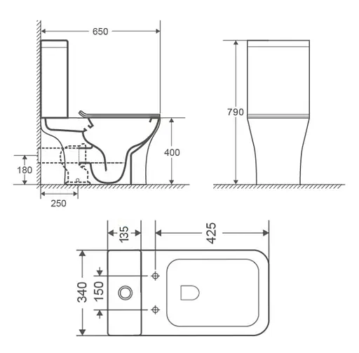 Напольный унитаз Qtap Presto Quadro Rimless с сиденьем Slim Duroplast/ Soft-close/ Quick Release QT24221215AW - фото 10