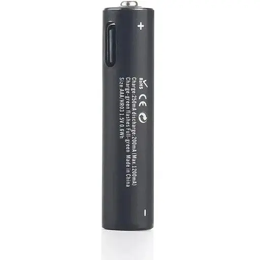 Акумулятор AAA Soshine 1.5V 400 mAh 600 mWh з Type-C зарядкою / Батарейка акумуляторна (18881) - фото 4