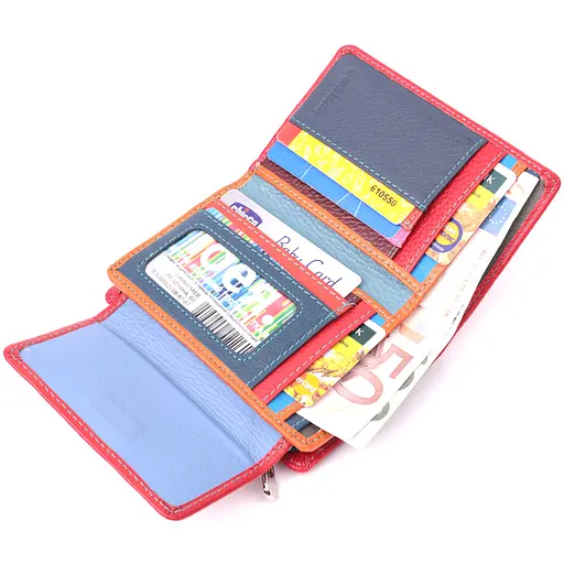 Кожаный женский кошелек ST Leather 13.5х9х2 см acs0028439 - фото 5