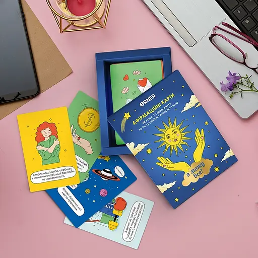 Картки з афірмаціями Orner Я можу все! orner-2309 48 карт 7 сфер життя та інструкція з використання - фото 5