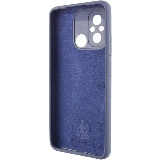 Чохол Lakshmi Silicone Cover Full Camera AAA with Logo для Xiaomi Redmi 12C Темно-синій/Midnight blue - фото 3