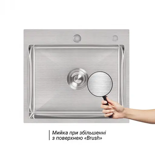 Кухонная мойка Lidz H5045 Brush 3.0/1.0 мм (LIDZH5045BRU3010) - фото 2