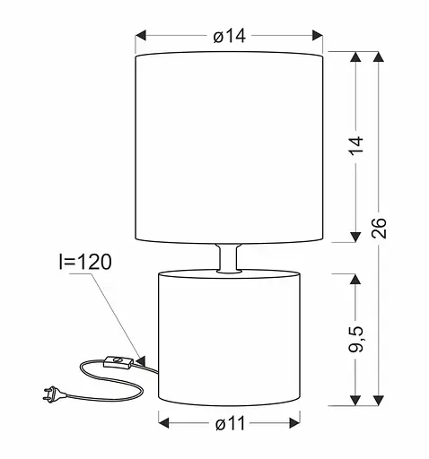 Настільна лампа Candellux 41-24404 DINA - фото 4