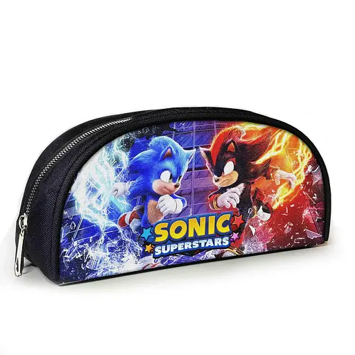 Пенал шкільний з принтом Супер Сонік 23х10х8 см дитячий для дівчинки, хлопчика (3923)
