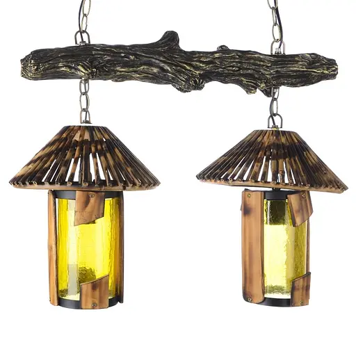 Люстра подвесная Brille кантри E27 60W BR (BKL-818S/2) - фото 2