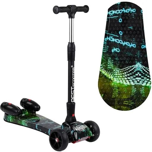 Дитячий самокат Best Scooter Maxi 65628 чорний