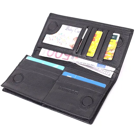 Кожаный женский кошелек ST Leather 9.5х18.5х1.5 см acs0028469 - фото 3