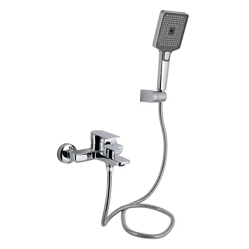 Смеситель для ванны Qtap Aries (c душевым гарнитуром) QTARI259CRM45559 Chrome - фото 1