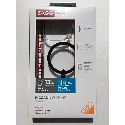 Оригінальний протиударний чохол Gear4 Santa Cruz MagSafe для iPhone 14 Pro Clear Black (702010123) - фото 6